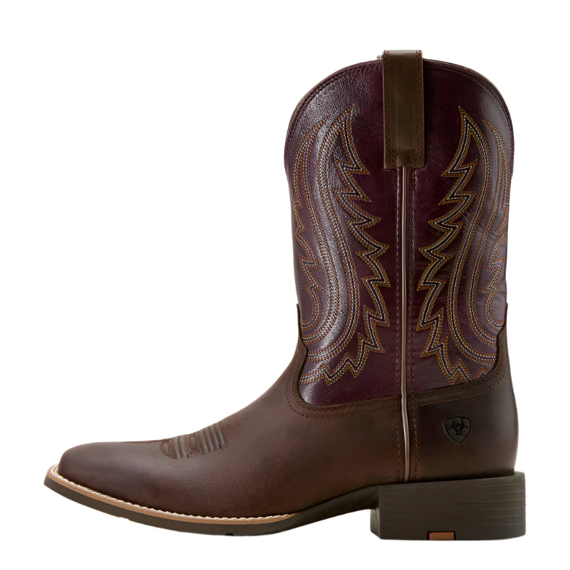 Men's Ariat Sport Big Country Dark Brown Wide Square Toe Boots 10061172 - Image 3