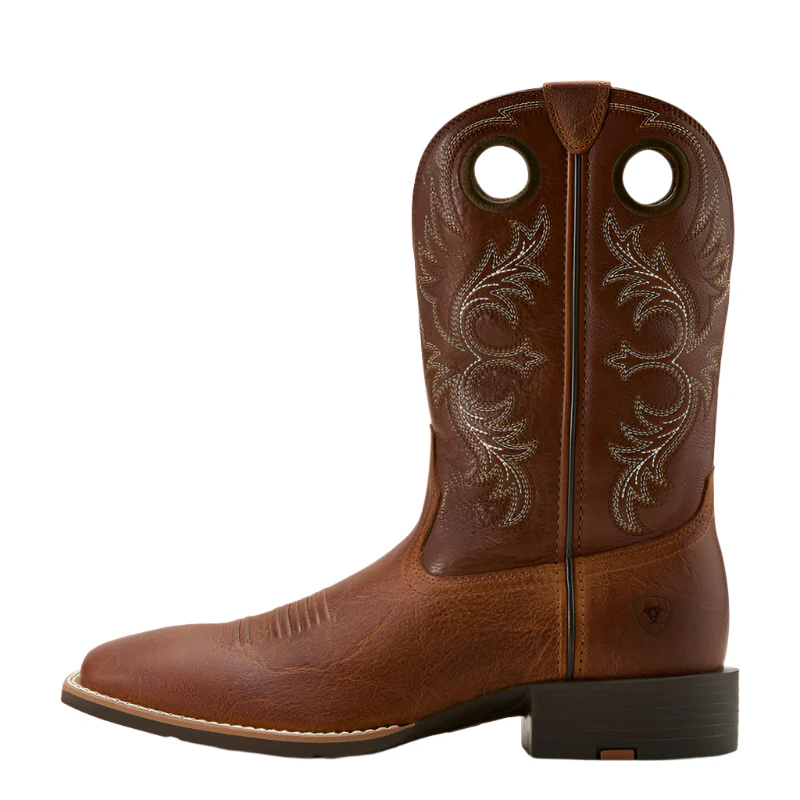 Men's Ariat Sport Rodeo Brown Wide Square Toe Boots 10061183 - Image 3