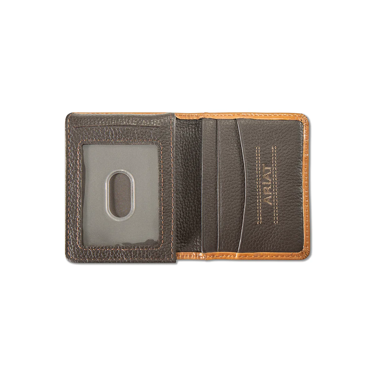 Men's Ariat Tan Bifold Flip Style Wallet A3564208 - Image 3