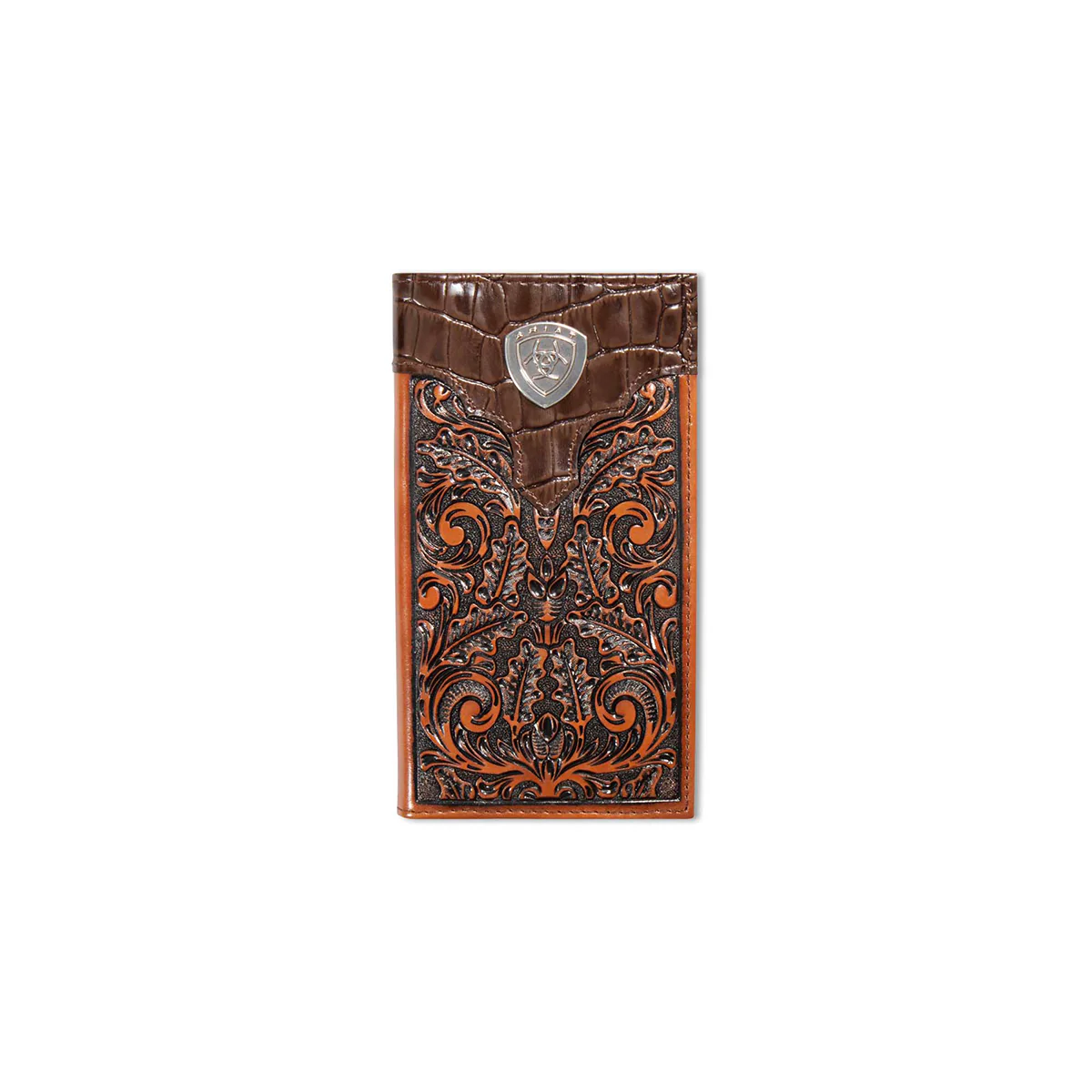 Men's Ariat Tooled Leather with Concho Wallet A3516208