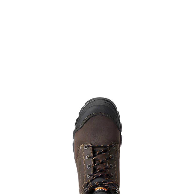 Men's Ariat Treadfast Dark Brown Waterproof Steel Toe Work Boots 10034673 - Image 5