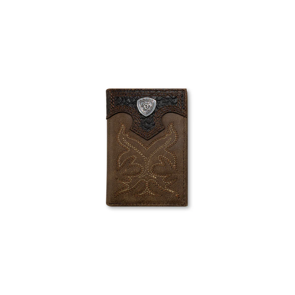 Men's Ariat Trifold Top Grain Leather Wallet A3511044