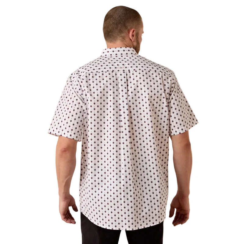 Men's Ariat White Southwest Print Tadeo Classic Fit Shirt 10071735 - Image 2