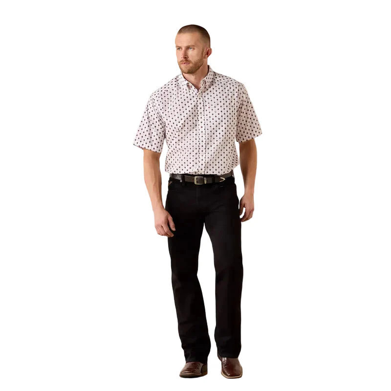 Men's Ariat White Southwest Print Tadeo Classic Fit Shirt 10071735 - Image 3