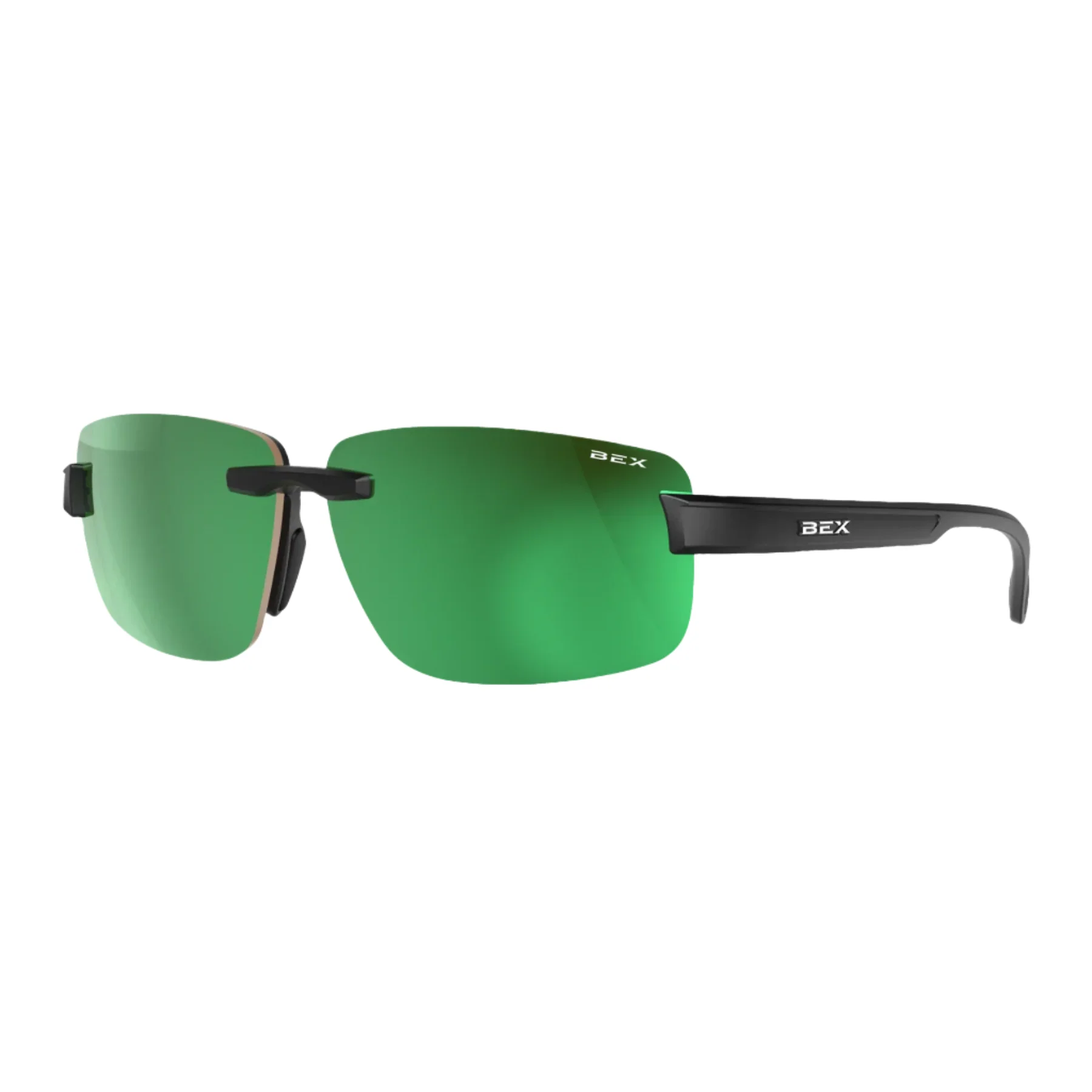 Bex "Harris" Black Sienna And Green Sunglasses S126BSG