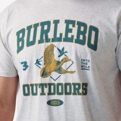 Men's Burlebo Ash Gray Fly Wild Short Sleeve Tee SST-FLW-AG - Image 3