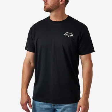 Men's Burlebo Black Burlebo Outdoors Logo Short Sleeve Tee SST-BOF26-BLK - Image 2