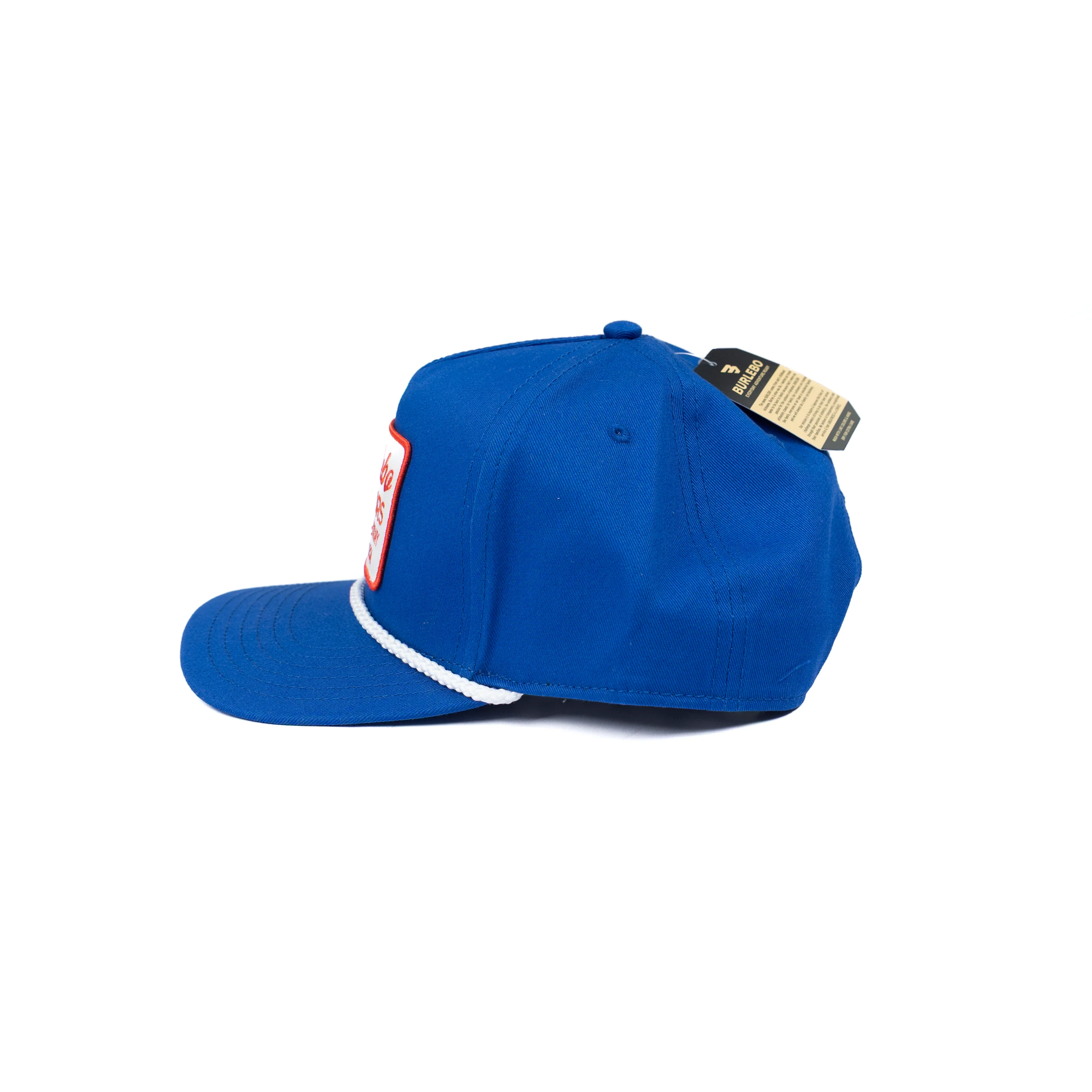 Men's Burlebo Blue Cap with Retro Style Patch C-RETP - Image 2