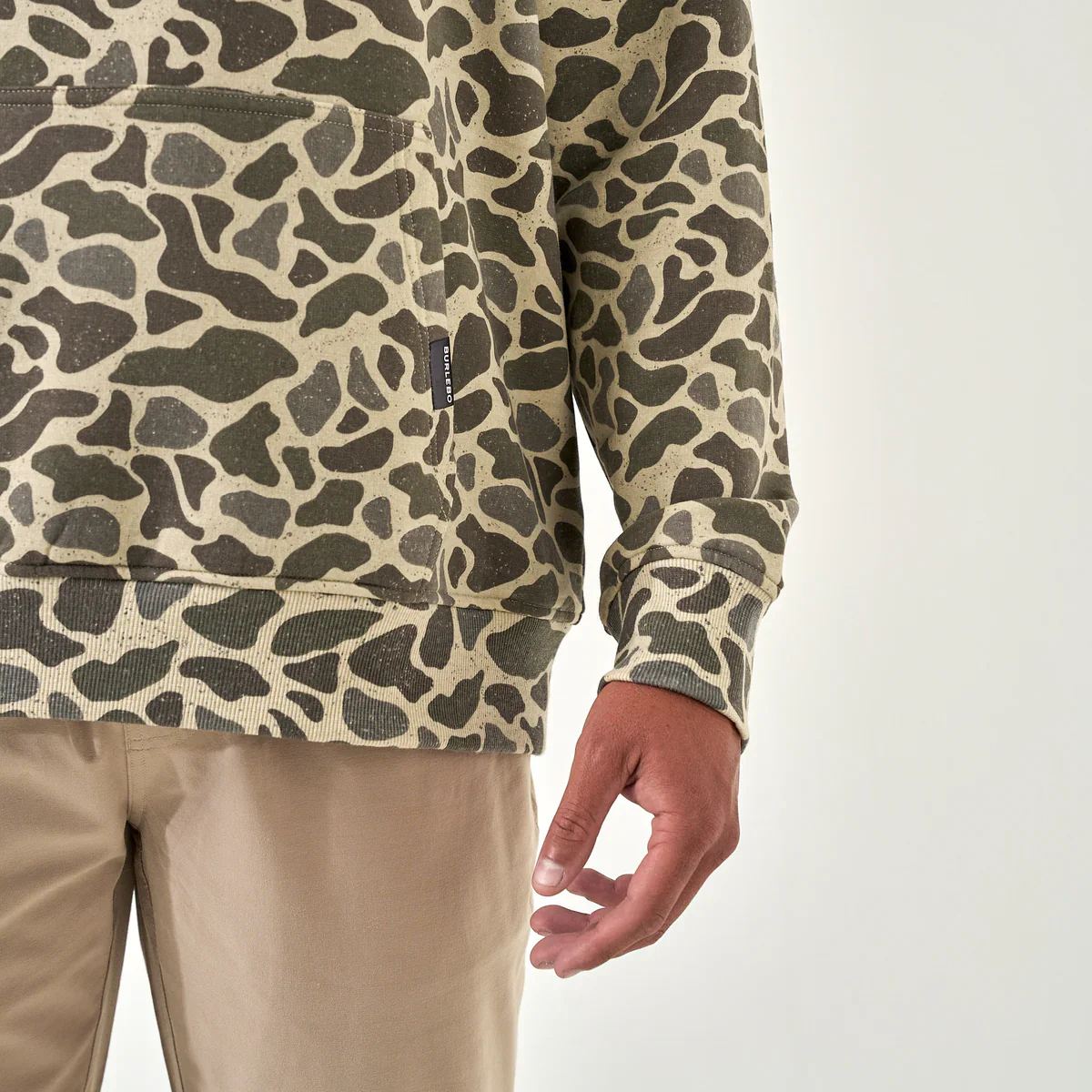 Men's Burlebo Classic Deer Camo Fleece Hoodie FH-CDC - Image 3
