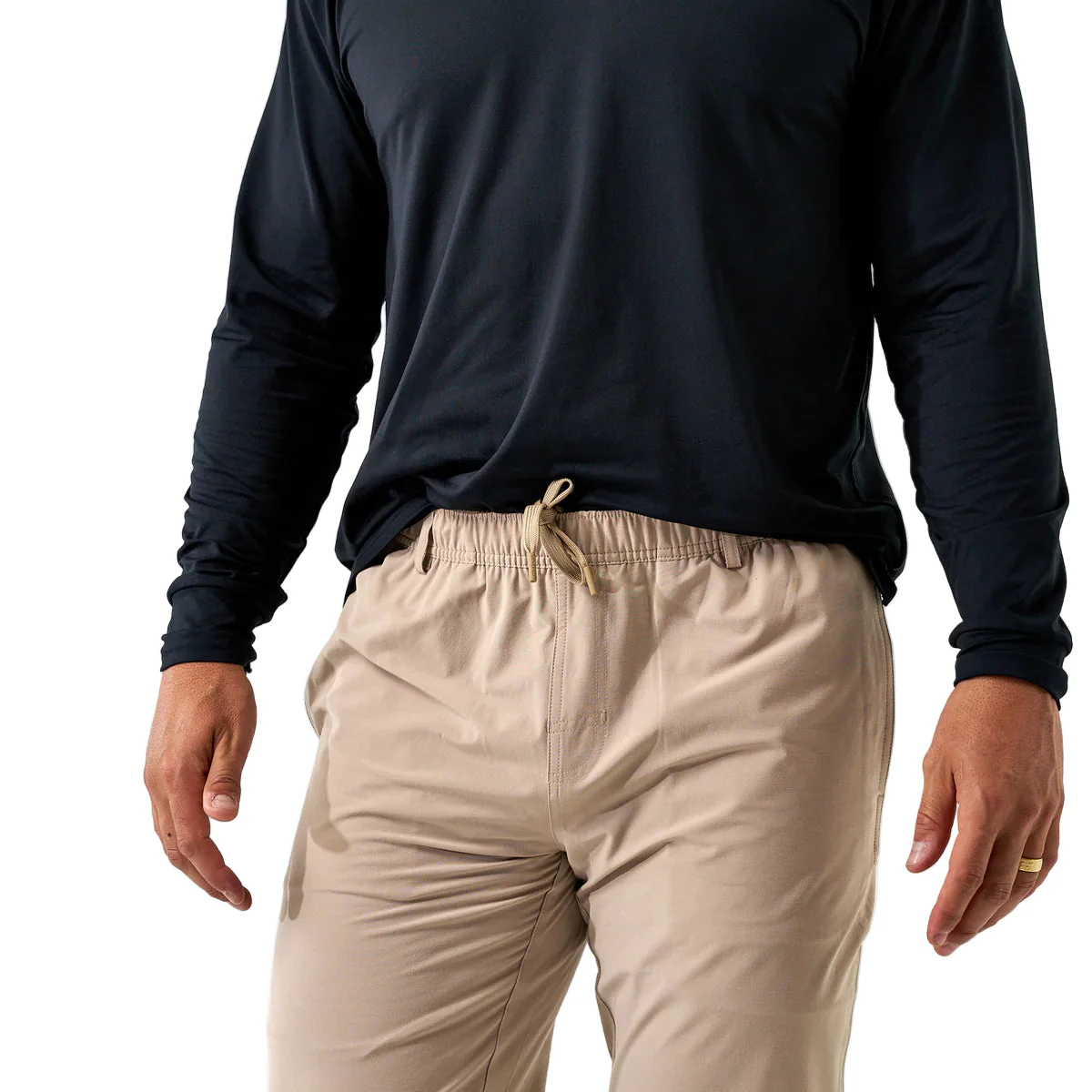 Men's Burlebo Cobblestone Khaki Performance Pants PRANT-CK - Image 3