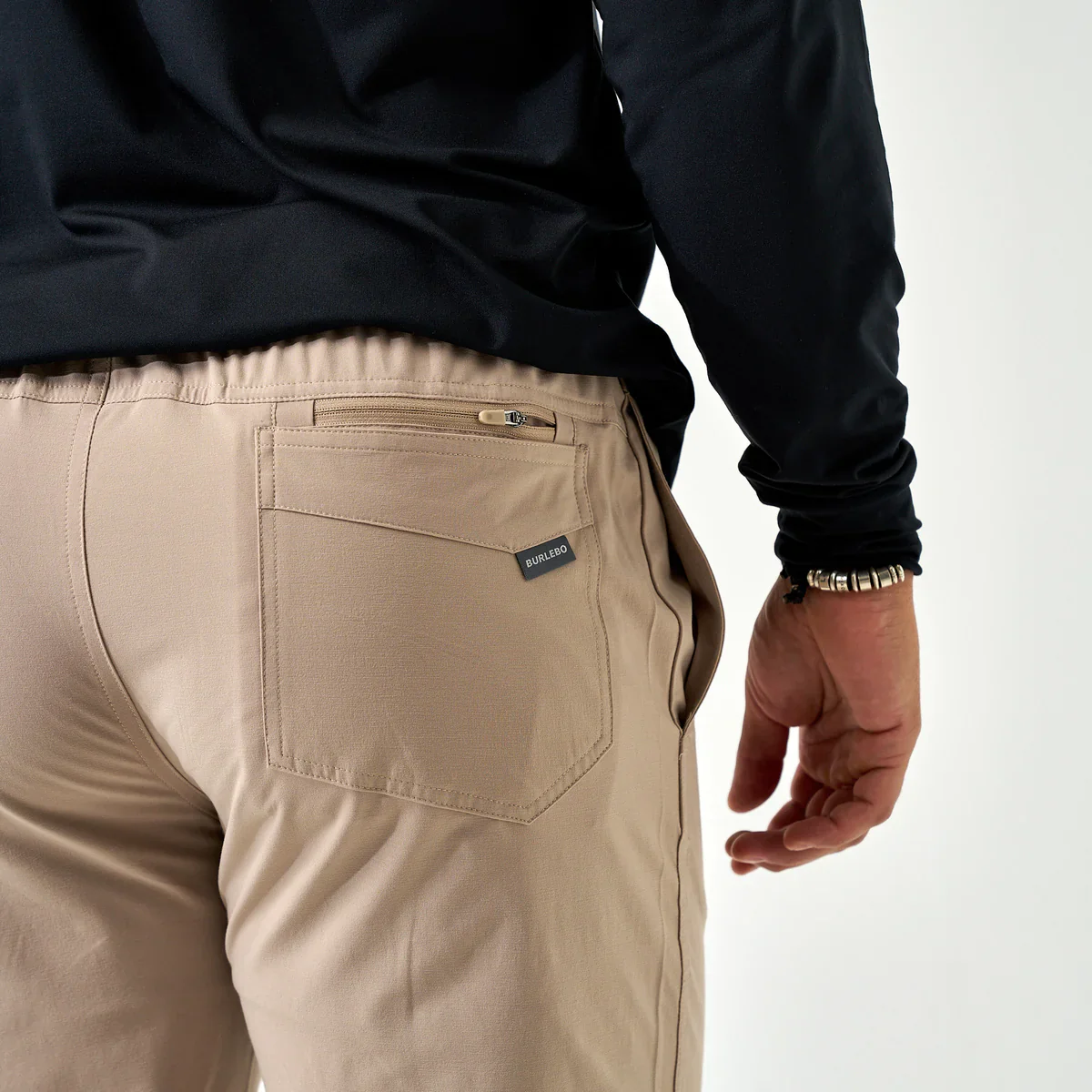 Men's Burlebo Cobblestone Khaki Performance Pants PRANT-CK - Image 4