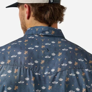 Men's Burlebo Desert Night Performance Western Shirt PWS-DESN - Image 4