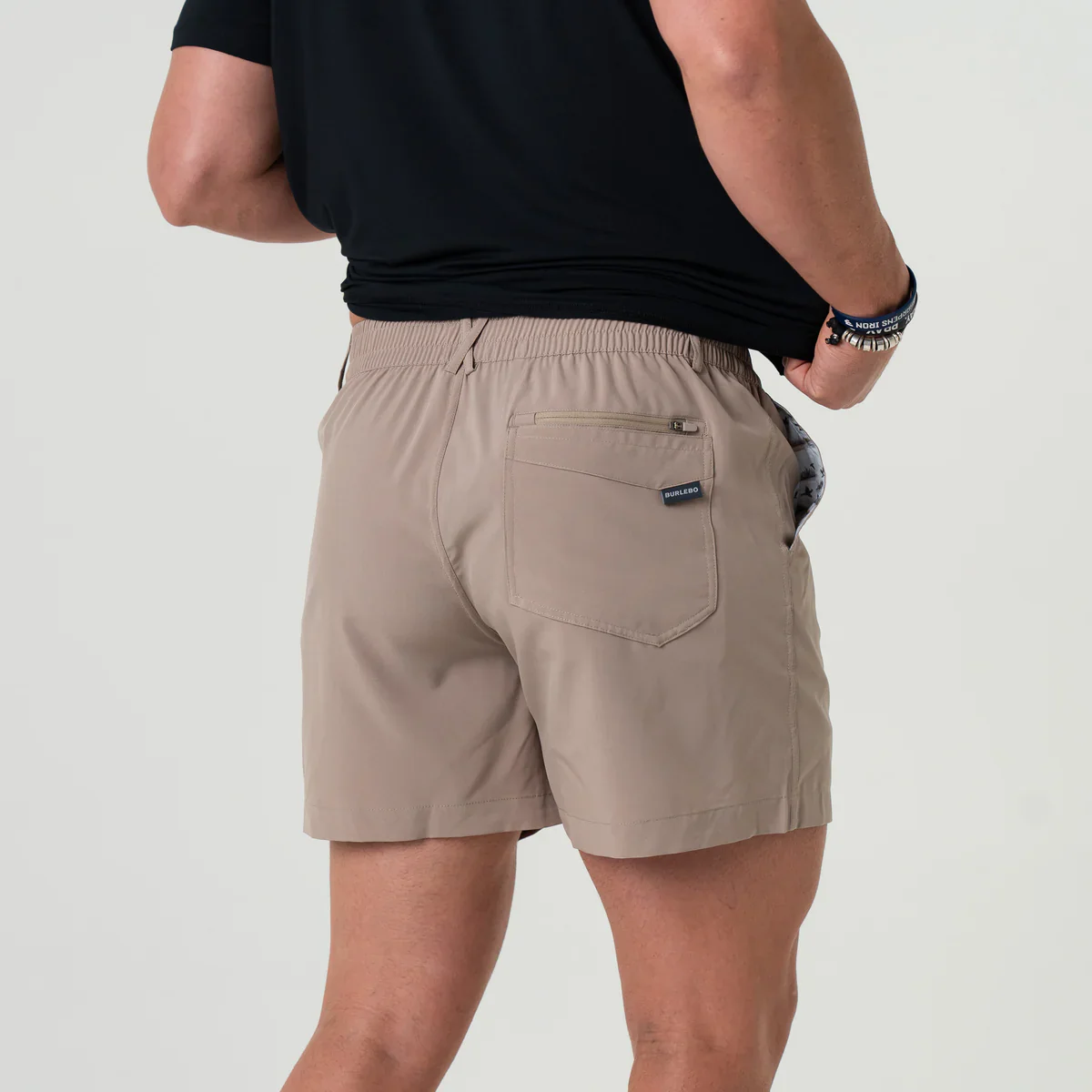Men's Burlebo Everyday Short - Cobblestone Khaki - Duck Hunt Pocket ES-CK-DKH - Image 6