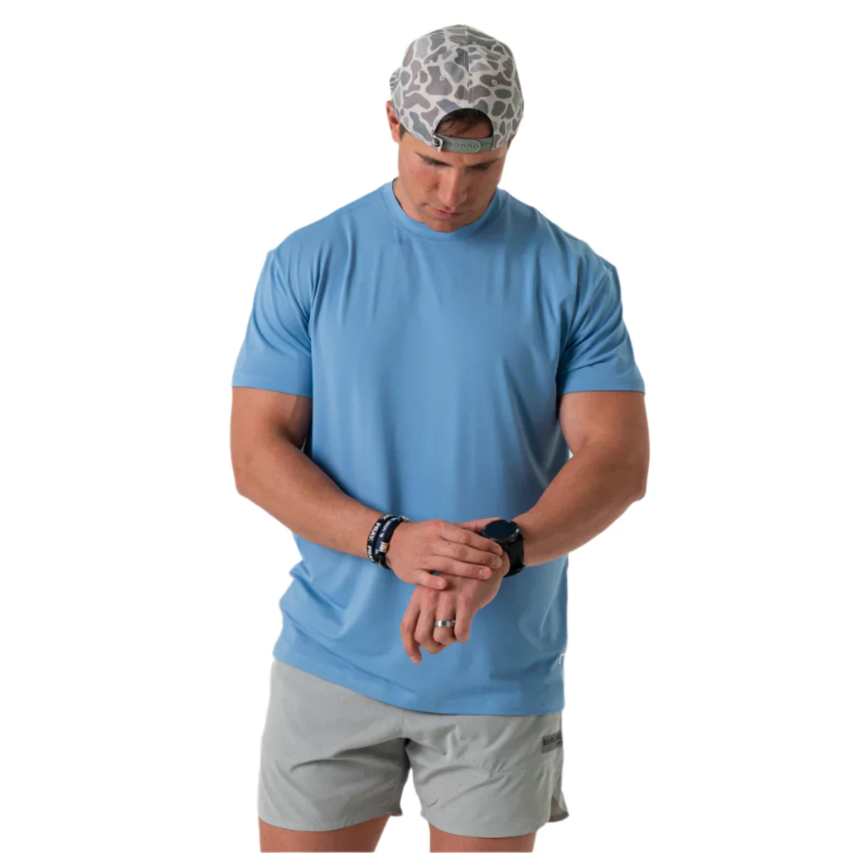 Men's Burlebo Go To Tee - Steel Blue GTT-STBL - Image 4