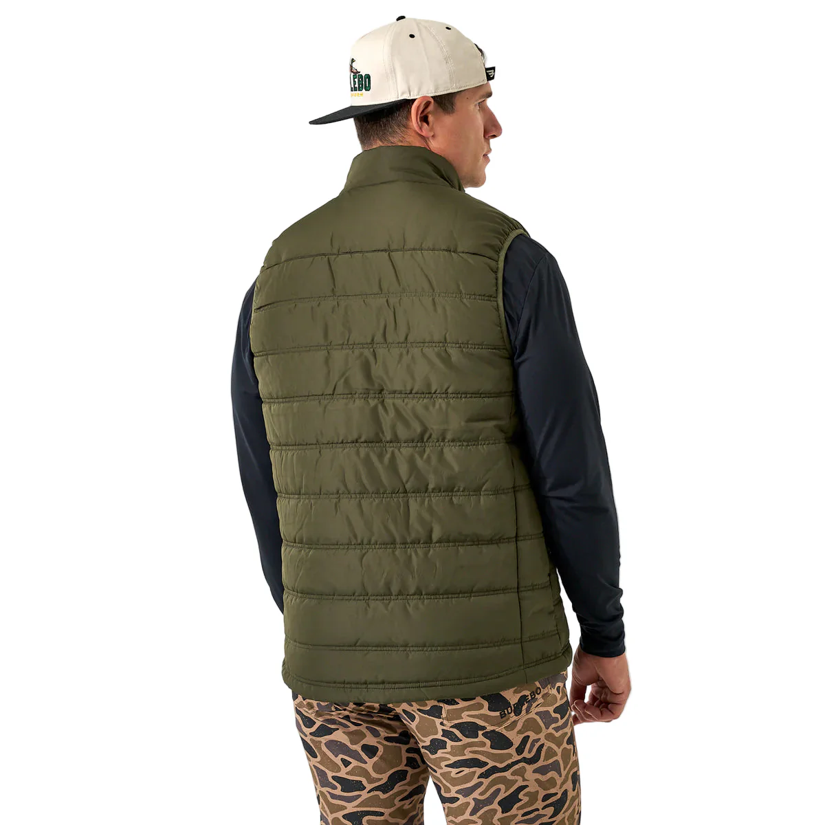 Men's Burlebo Mallard Green Puffer Vest PV-MG - Image 2