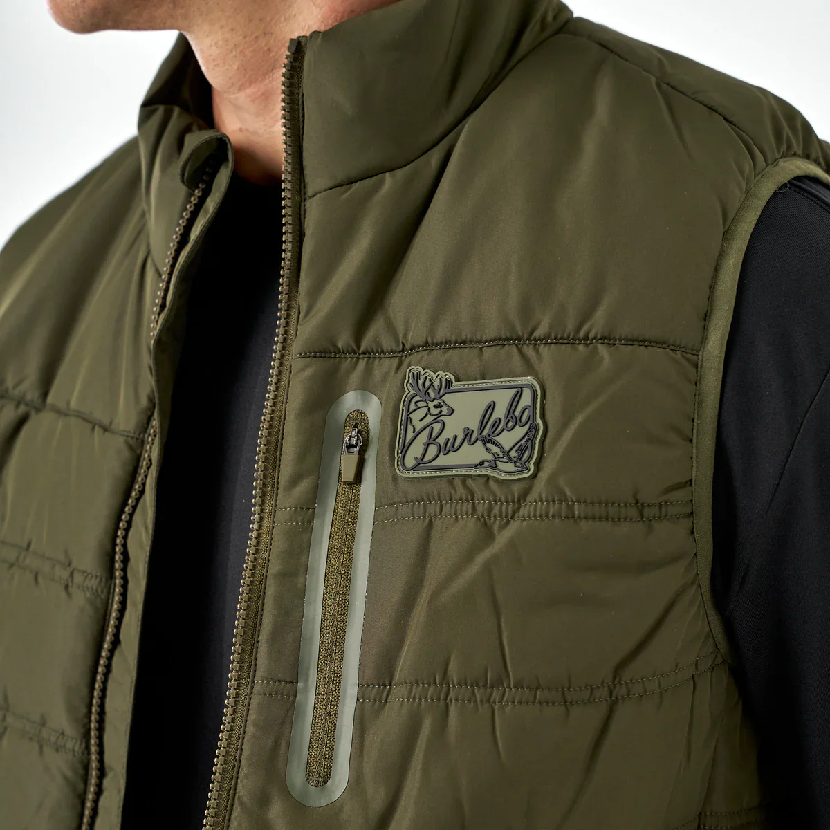 Men's Burlebo Mallard Green Puffer Vest PV-MG - Image 4