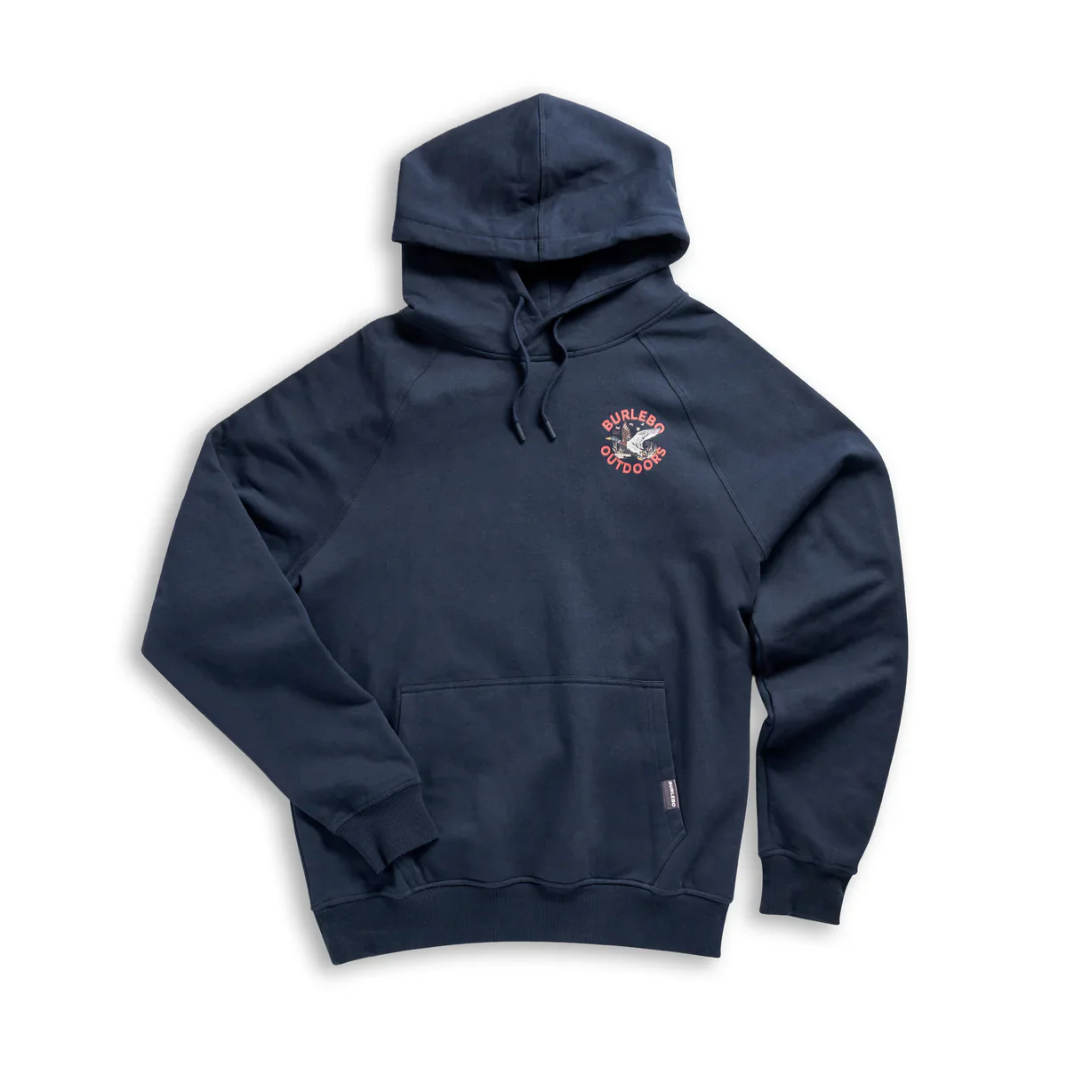 Men's Burlebo Navy Old School Duck Hunt Fleece Hoodie FH-OSDK-NVY - Image 6