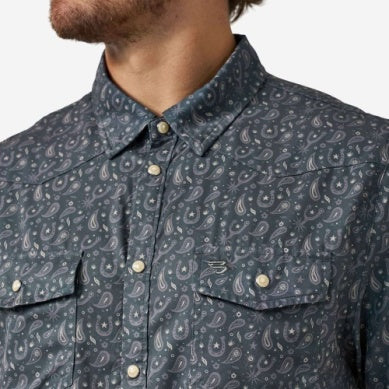 Men's Burlebo Paisley Spurs Performance Western Shirt PWS-PASPR - Image 3