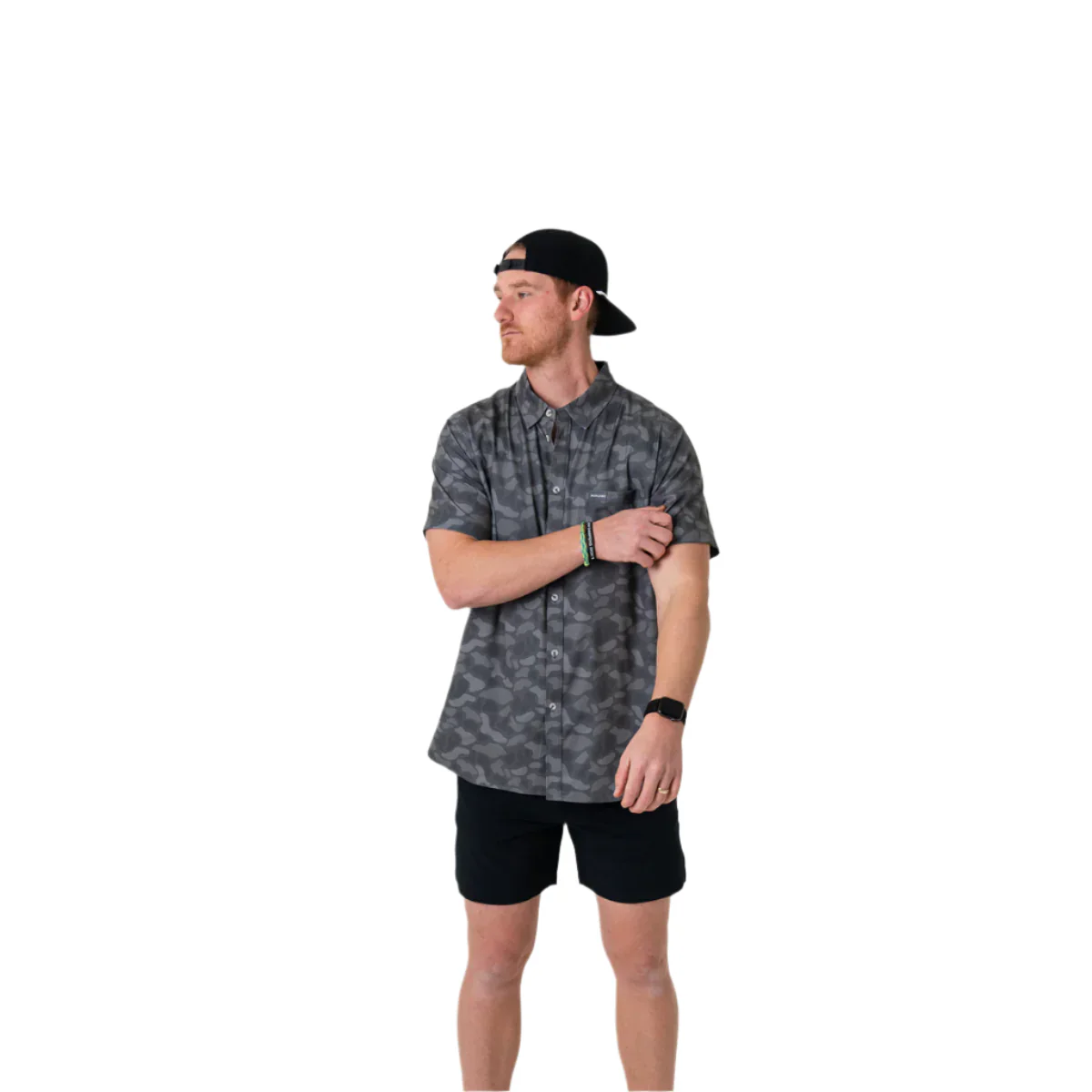 Men's Burlebo Performance Button Up - Stone Camo PBU-STOC - Image 5