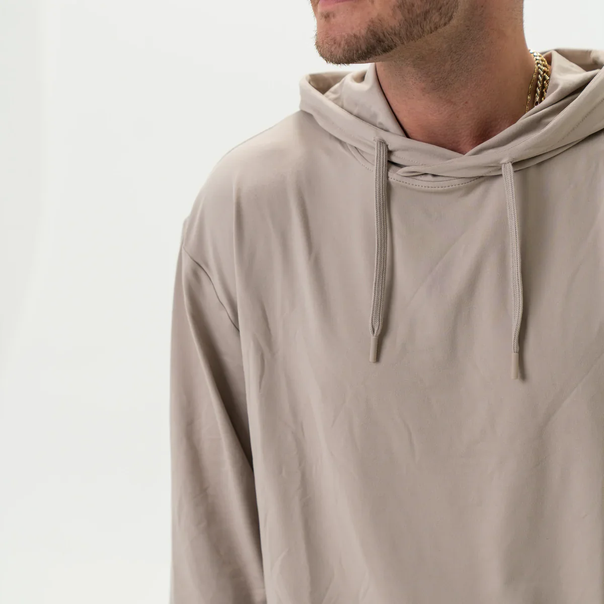 Men's Burlebo Performance Hoodie Sandstone PH-SAND - Image 3