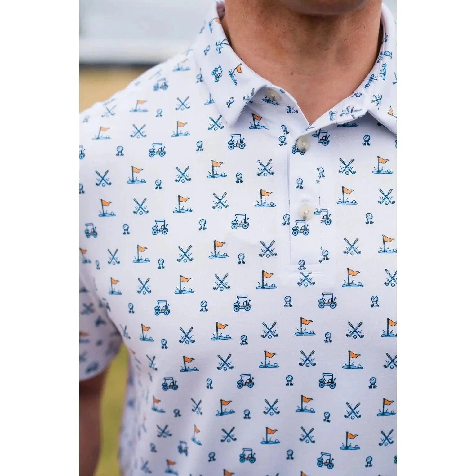 Men's Burlebo Performance Polo PP-HIO-W - Image 3