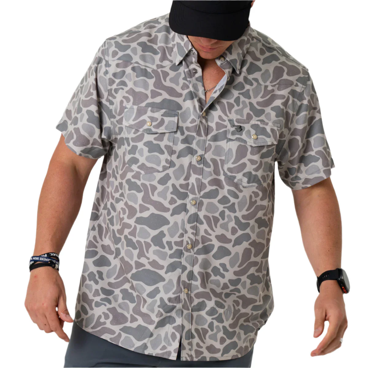 Men's Burlebo Performance Western Shirt - Classic Deer Camo PWS-CDC - Image 3