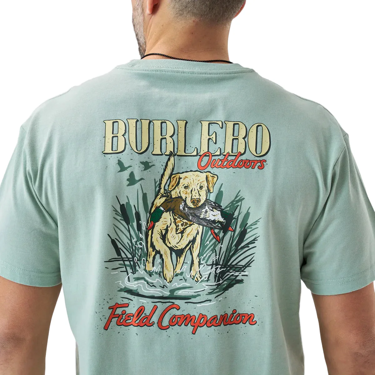 Men's Burlebo Sage Field Companion Short Sleeve T-shirt SST-FC-SGE - Image 3