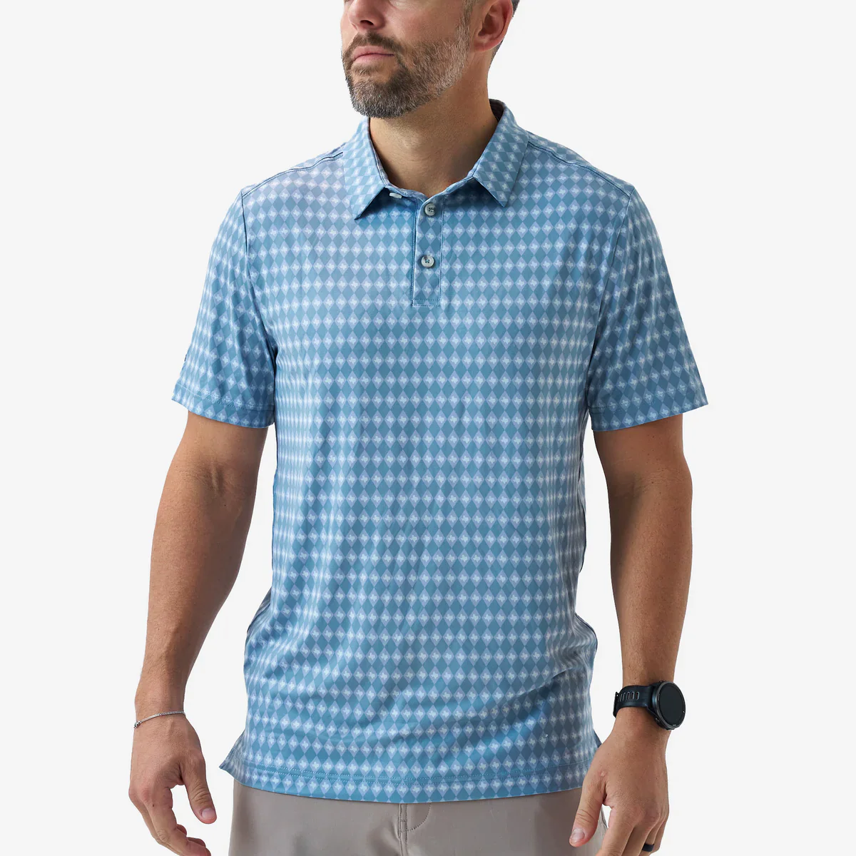 Men's Burlebo Texas Diamond Performance Polo PP-TXDIA