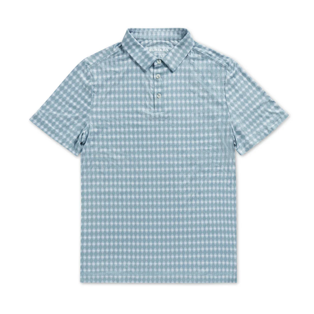 Men's Burlebo Texas Diamond Performance Polo PP-TXDIA - Image 2
