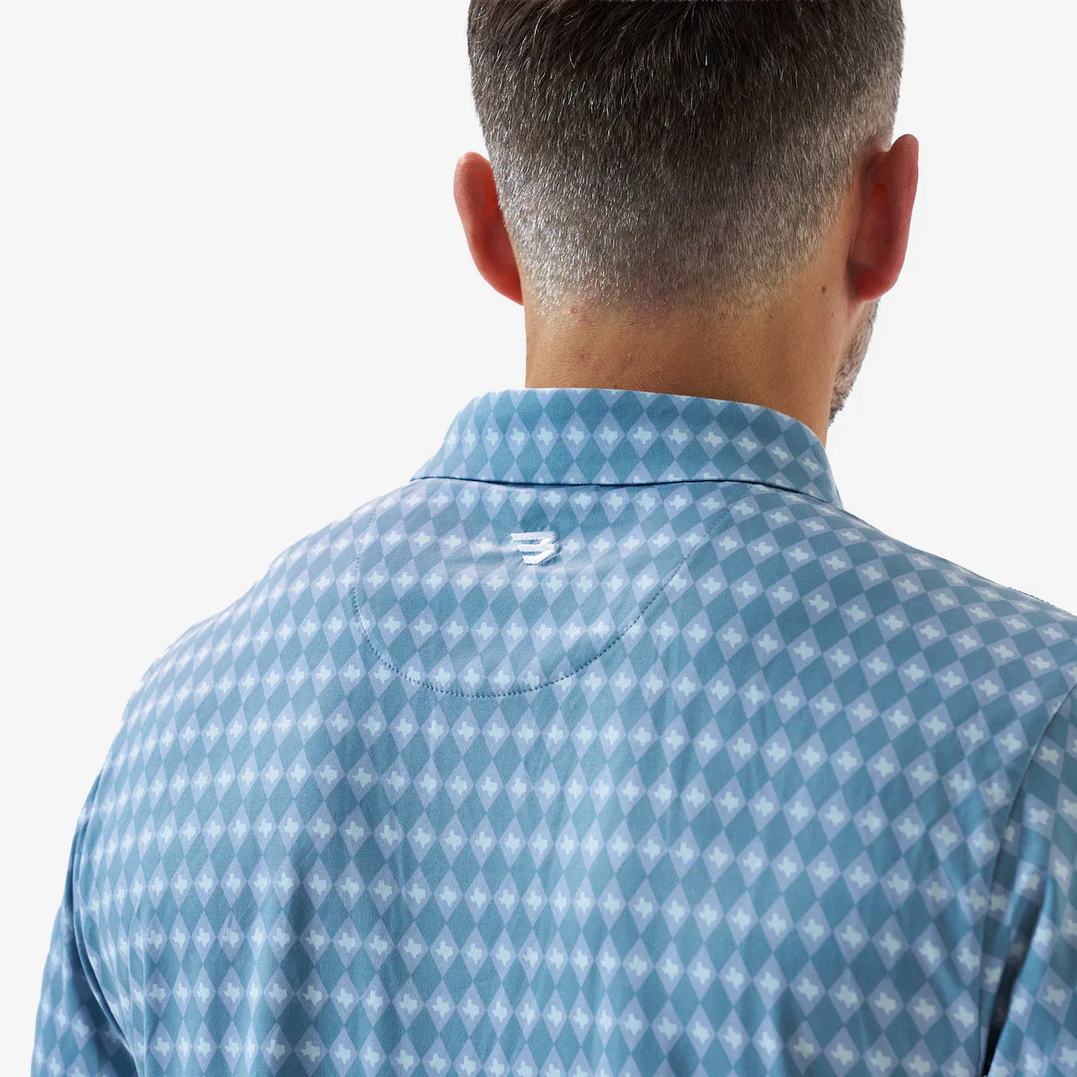 Men's Burlebo Texas Diamond Performance Polo PP-TXDIA - Image 7