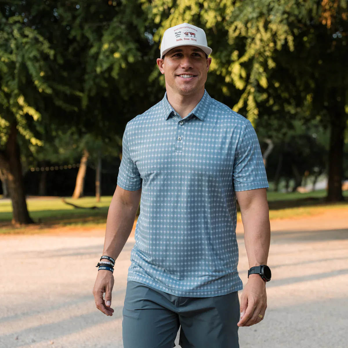 Men's Burlebo Texas Diamond Performance Polo PP-TXDIA - Image 8