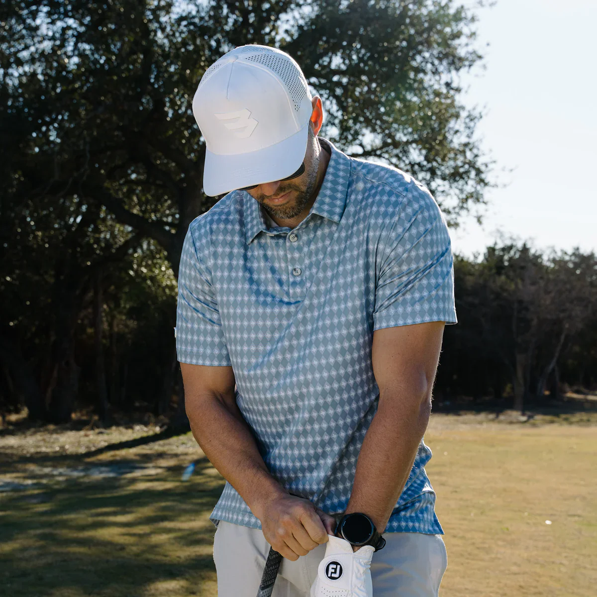 Men's Burlebo Texas Diamond Performance Polo PP-TXDIA - Image 9