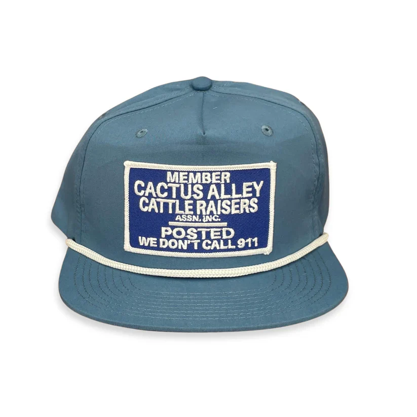 Men's Cactus Alley Blue Snapback with White Rope 256NAV-P175-POSTED