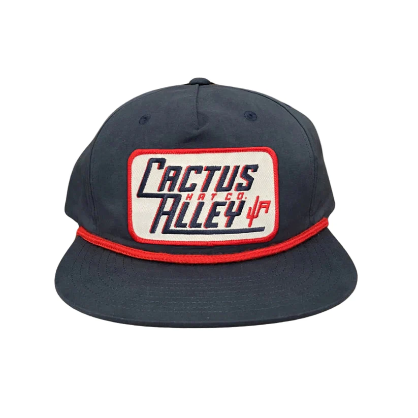 Men's Cactus Alley "New Retro" Blue Snapback with Red Rope 256BLU-P216-NEWRETRO
