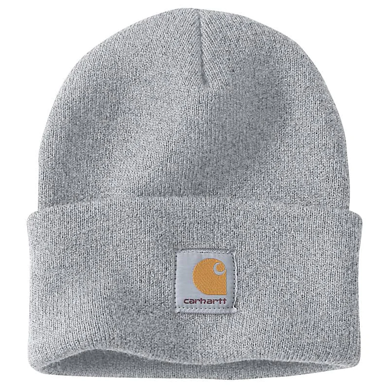 Men's Carhartt Heather Gray Knit Cuffed Beanie A18-CLH