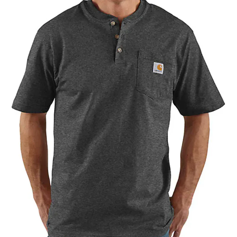 Men's Carhartt Loose Fit Short Sleeve Pocket T-shirt Dark Grey K84-026