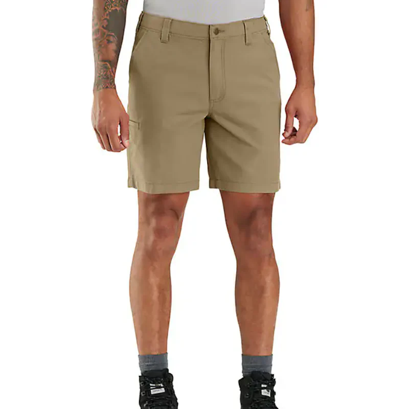 Men's Carhartt Relaxed fit Canvas Work Shorts - Khaki 105841-DKH