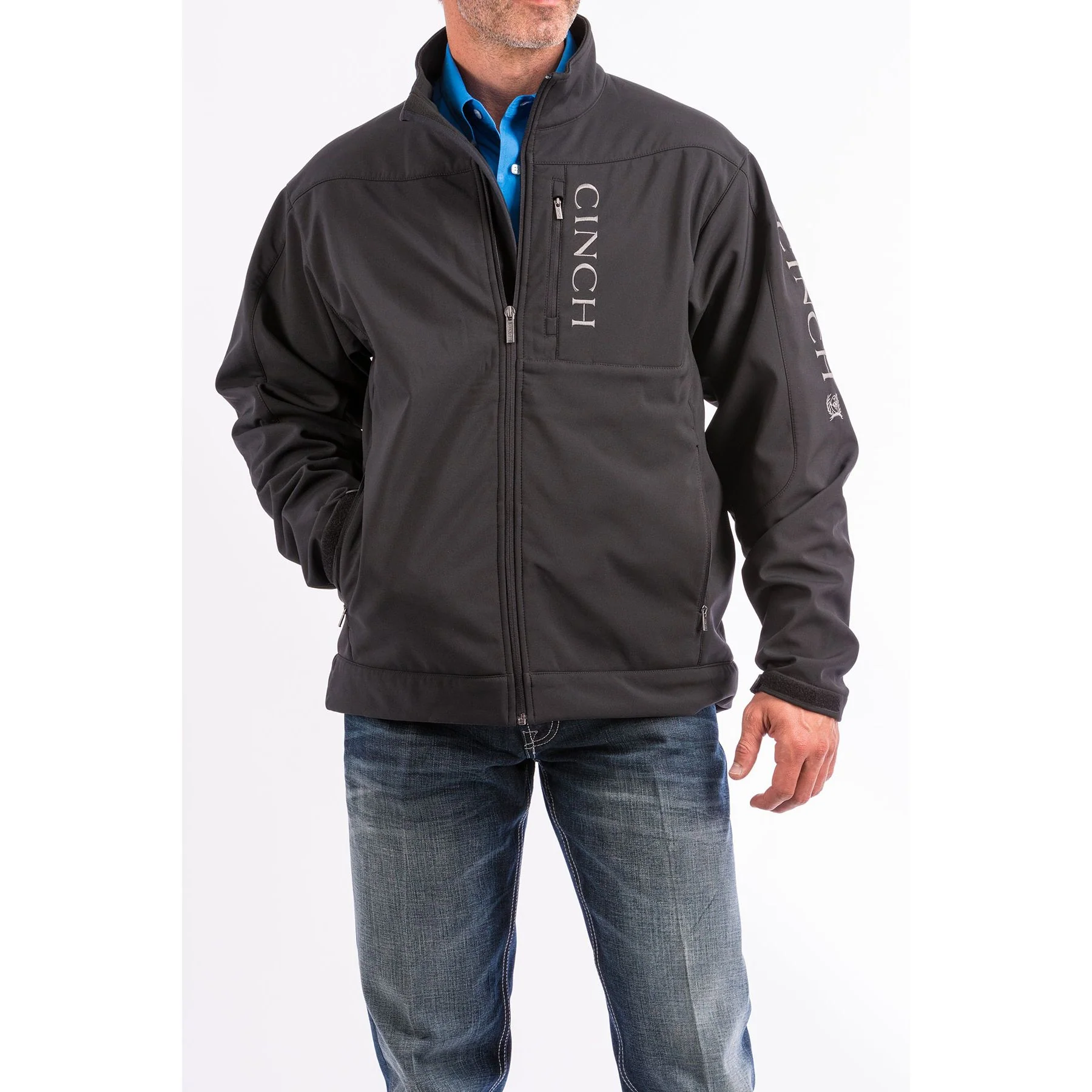Men's Cinch Black Concealed Carry Bonded Jacket MWJ1043014 - Image 3
