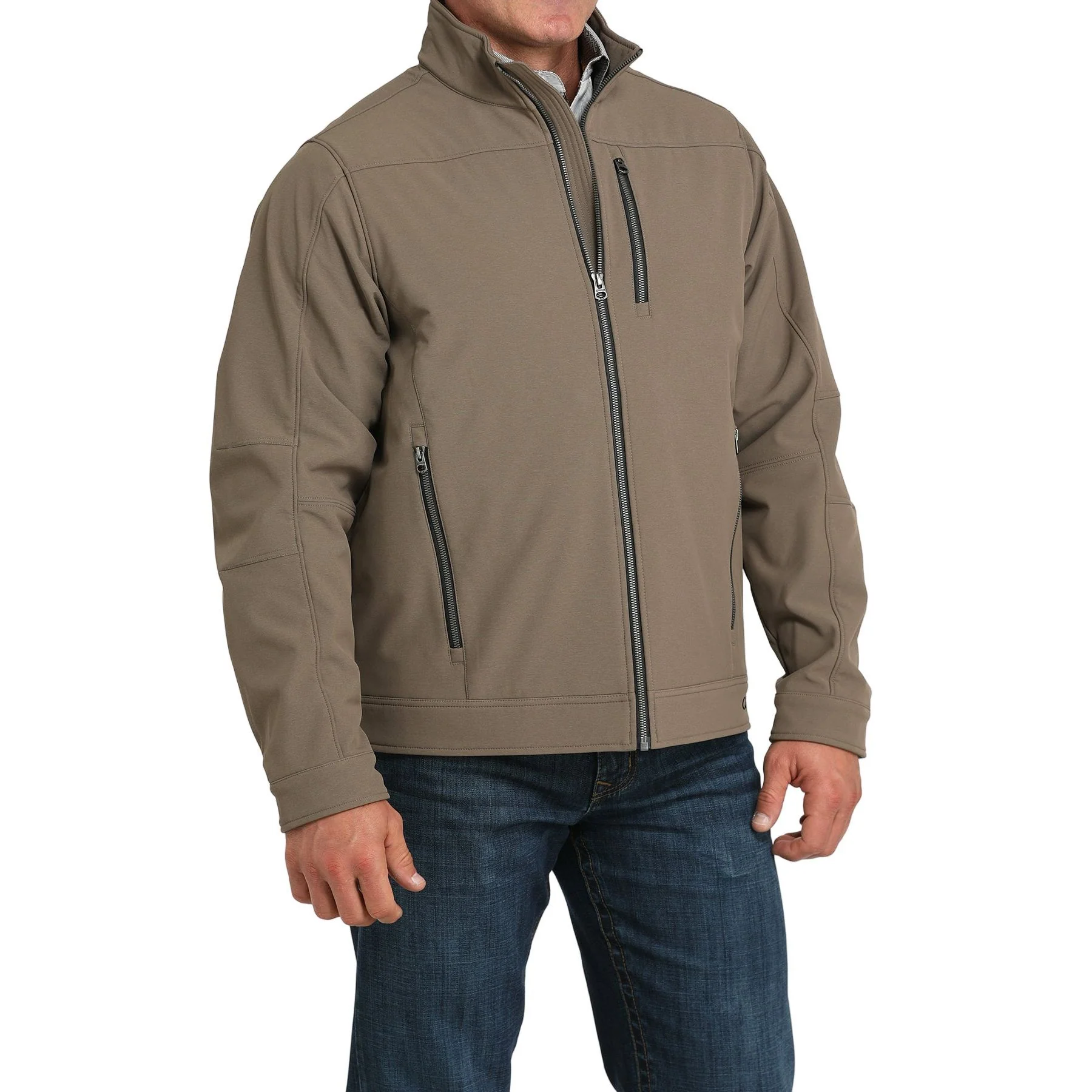 Men's Cinch Brown Soft Shell Jacket MWJ1539005 - Image 2