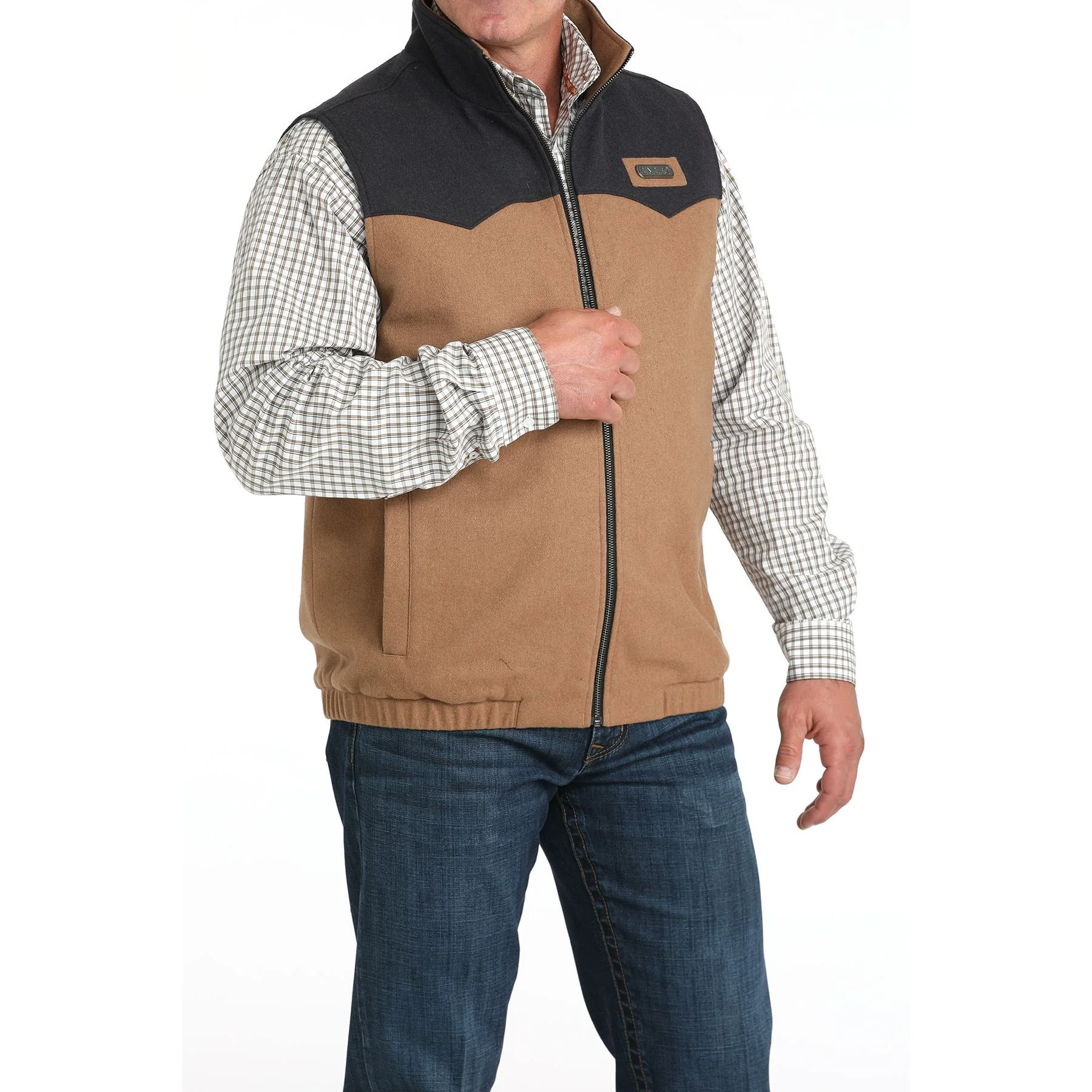 Men's Cinch Concealed Carry Wolly Vest MWV1543014