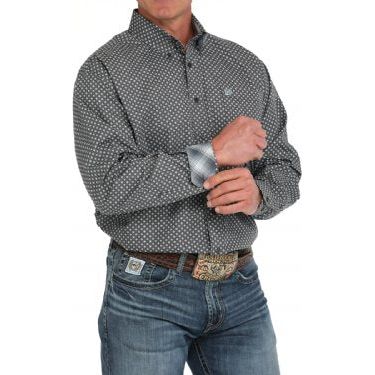 Men's Cinch Geometric Print Button-Down Western Shirt MTW1105894 - Image 2