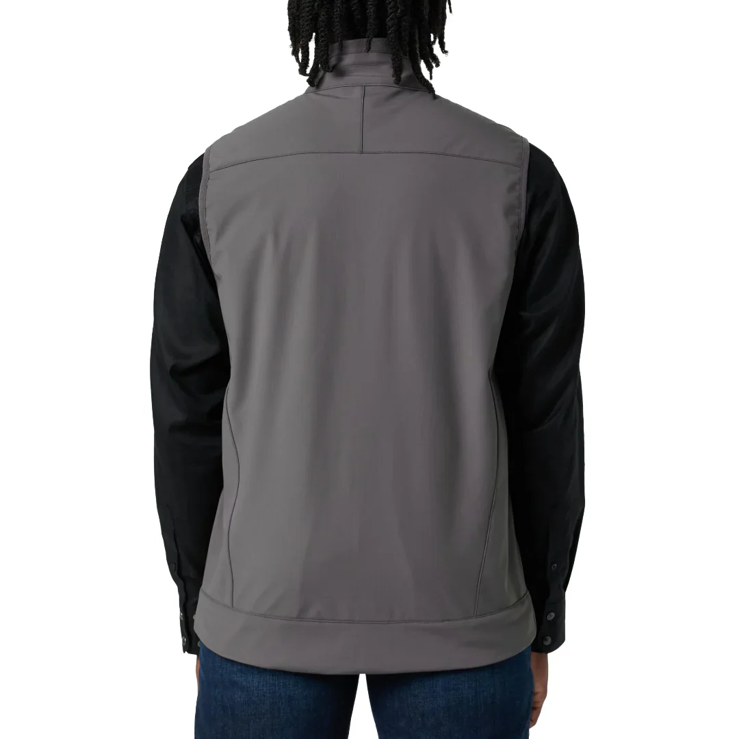 Men's Cinch Gray Windproof Zip Up Vest MWV1099012 - Image 2