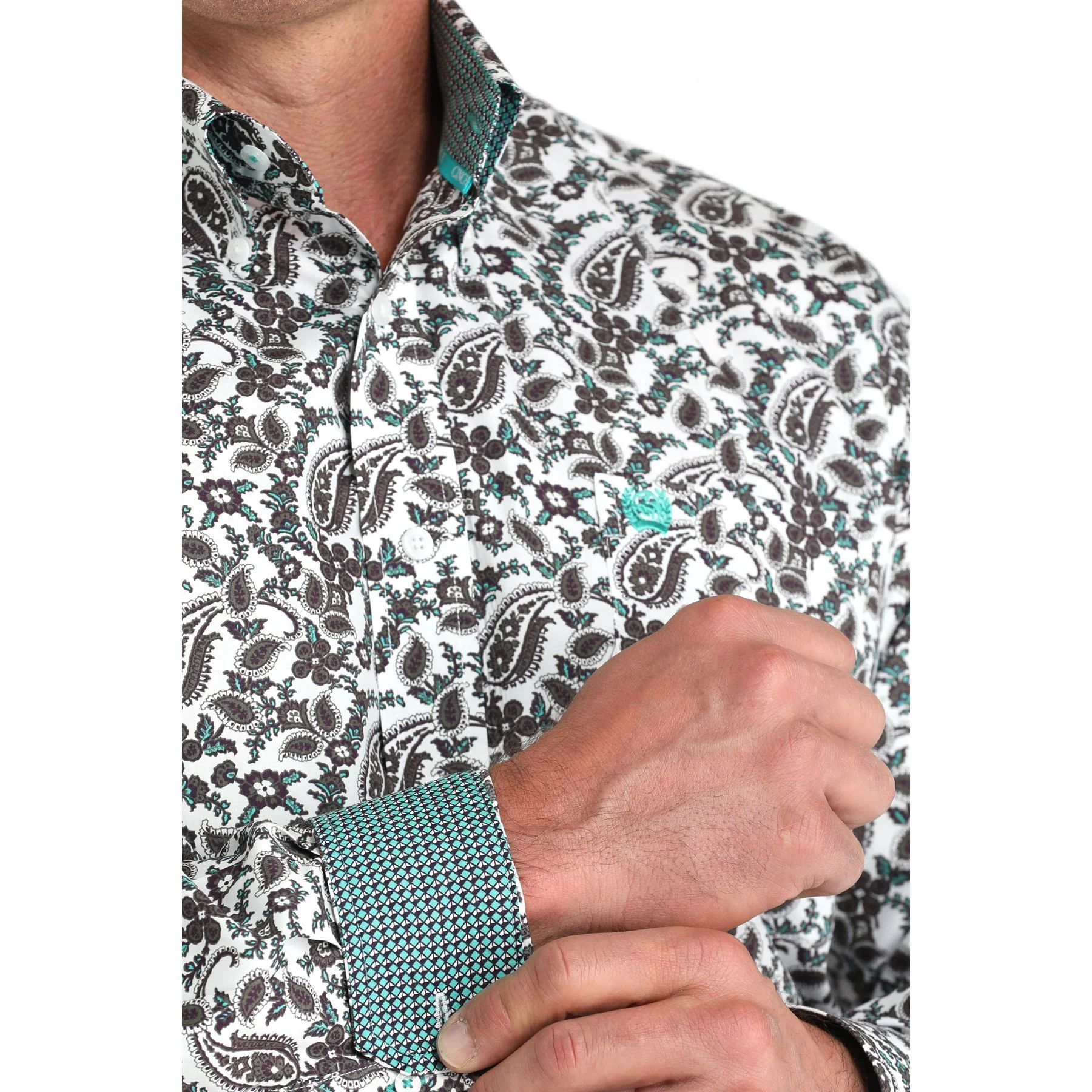 Men's Cinch Long Sleeve Button Down Western Shirt MTW1105969 - Image 3