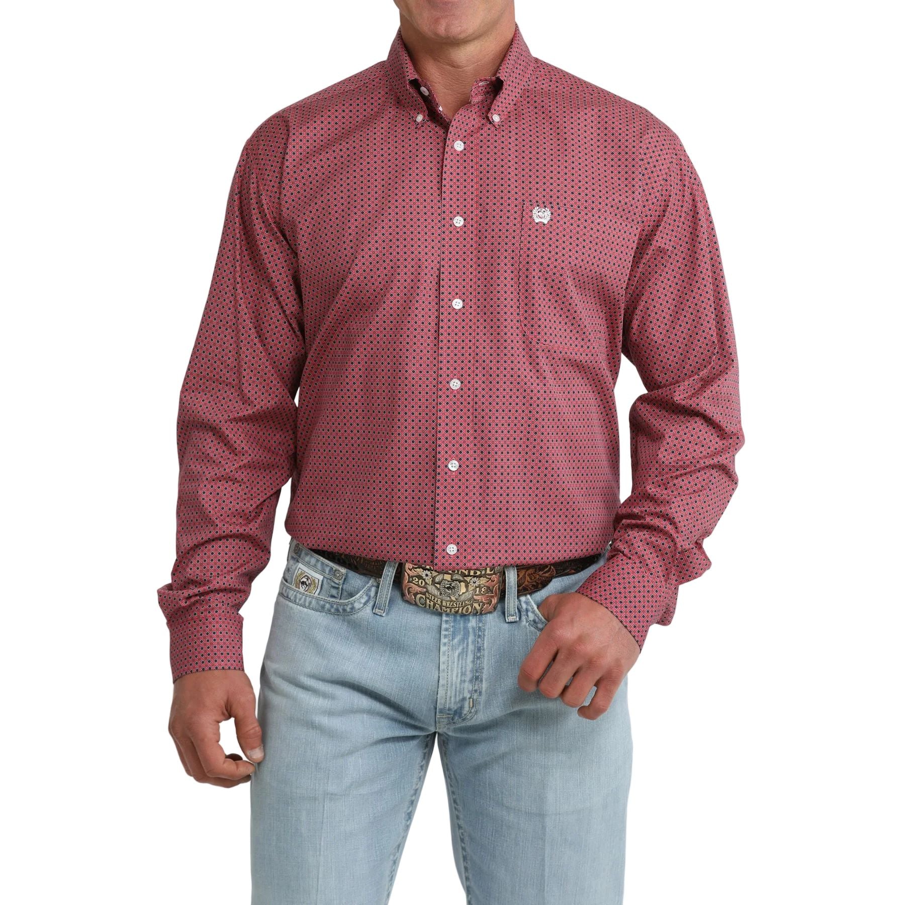 Men's Cinch Long Sleeve Classic Fit Button Down Western Shirt MTW1106098 - Image 4
