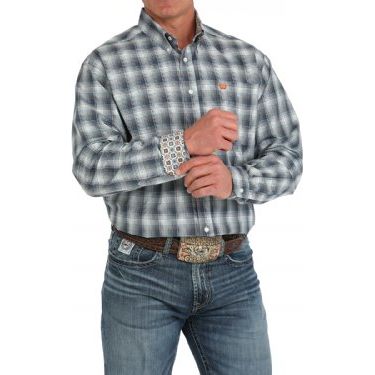 Men's Cinch Plaid Button-Down Western Shirt MTW1105893 - Image 2