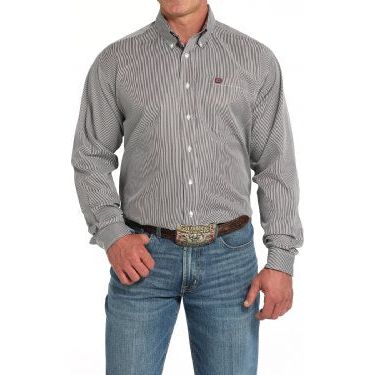 Men's Cinch Striped Button-Down Shirt- Multi Color MTW1105917