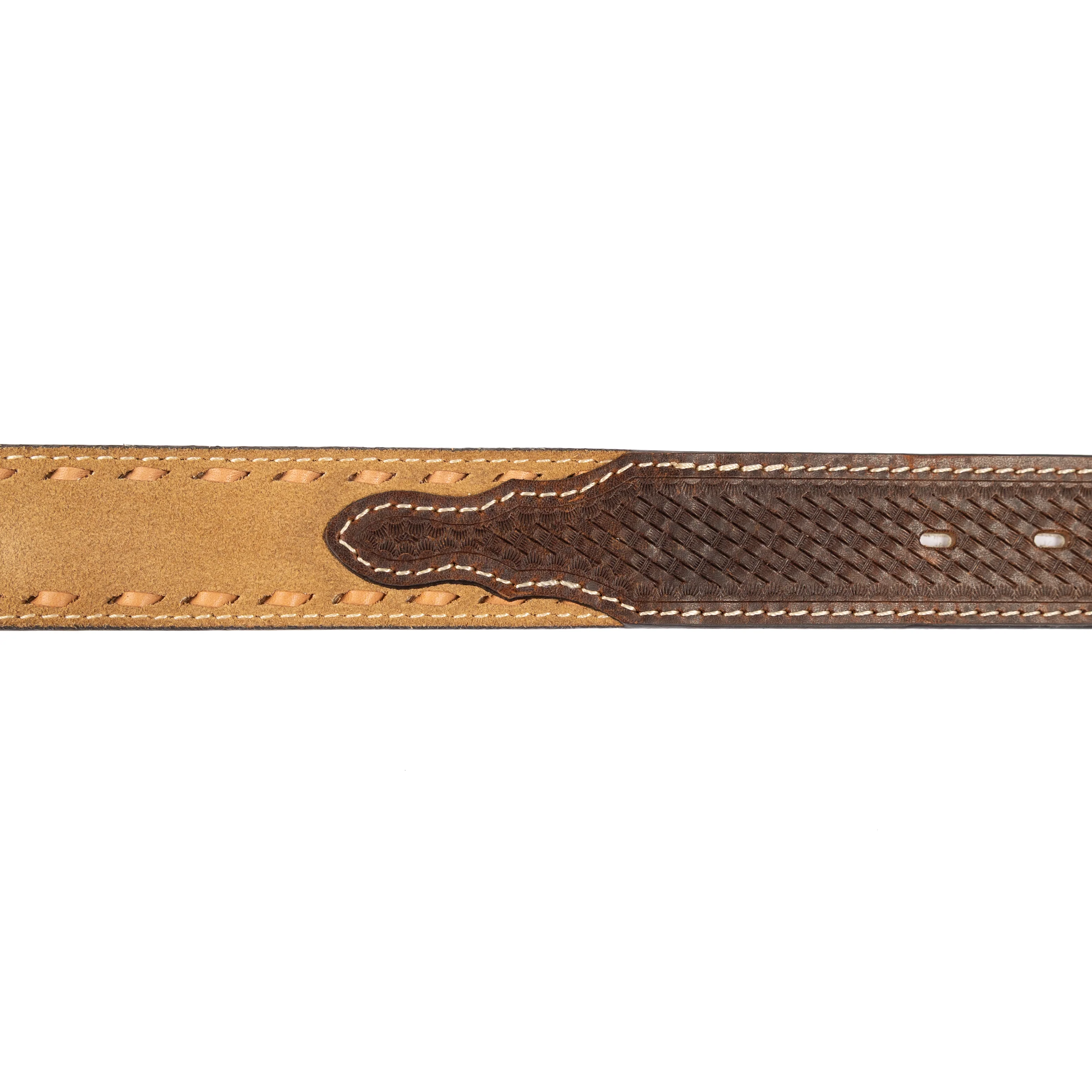 Men's Cowboy Chrome Tan Roughout Belt 1122 - Image 2