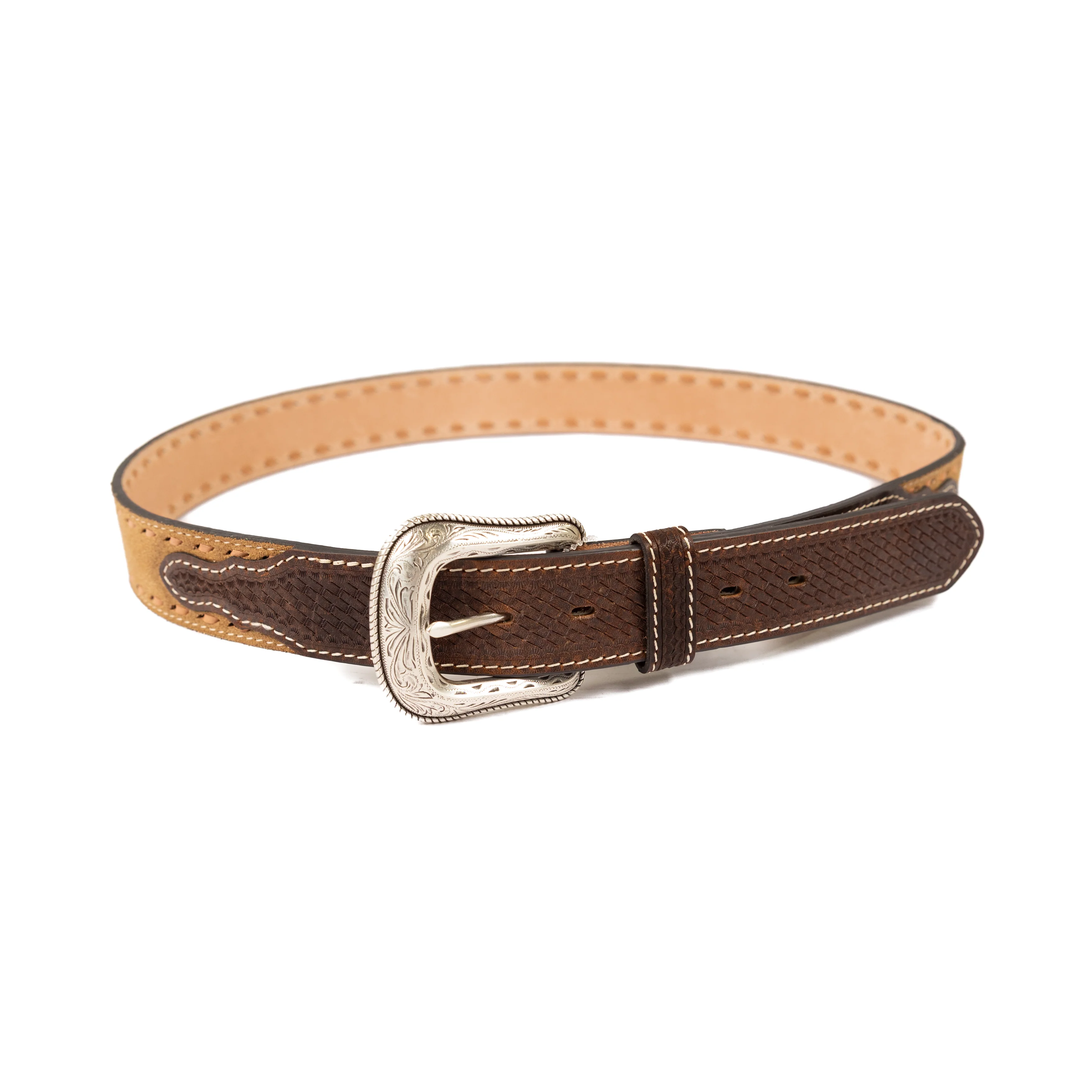 Men's Cowboy Chrome Tan Roughout Belt 1122 - Image 3