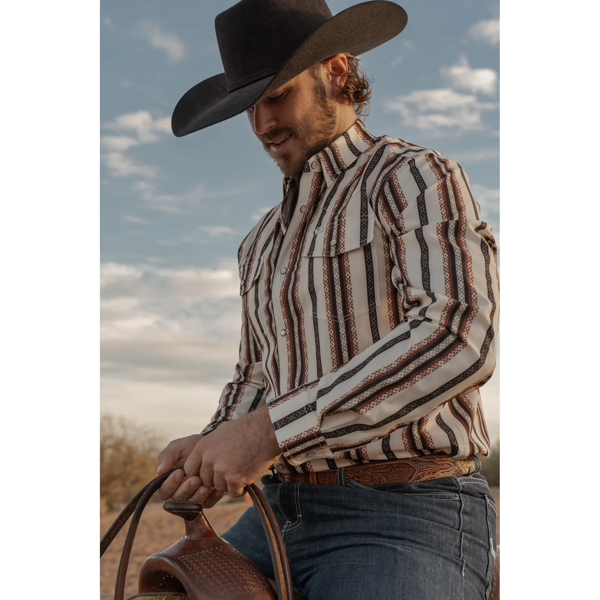 Men's Ferrell Long Sleeve "The Wayne" Snap Shirt FPL1026067 - Image 7