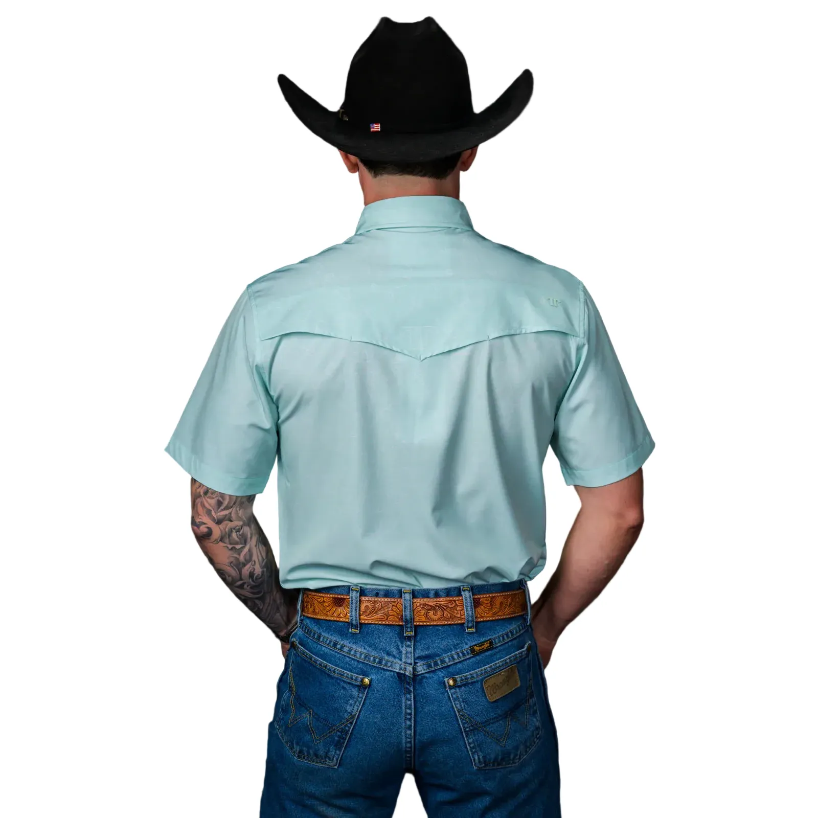 Men's Ferrell Short Sleeve "The Carson" Mint Snap Shirt FPS1026119 - Image 2